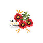 Let's Love Louder - Die-Cut Sticker - Style 1