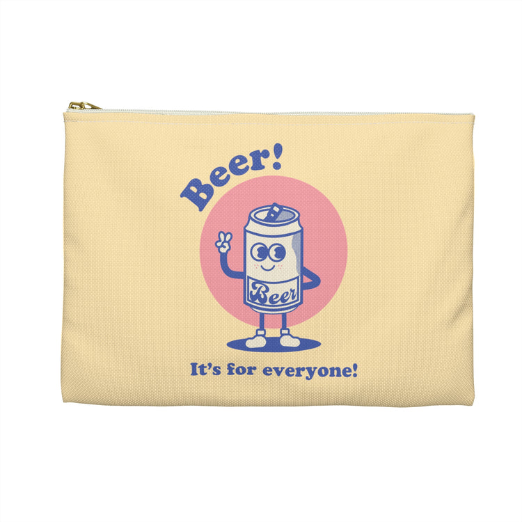 Beer! It's for Everyone! Blue Accessory Pouch