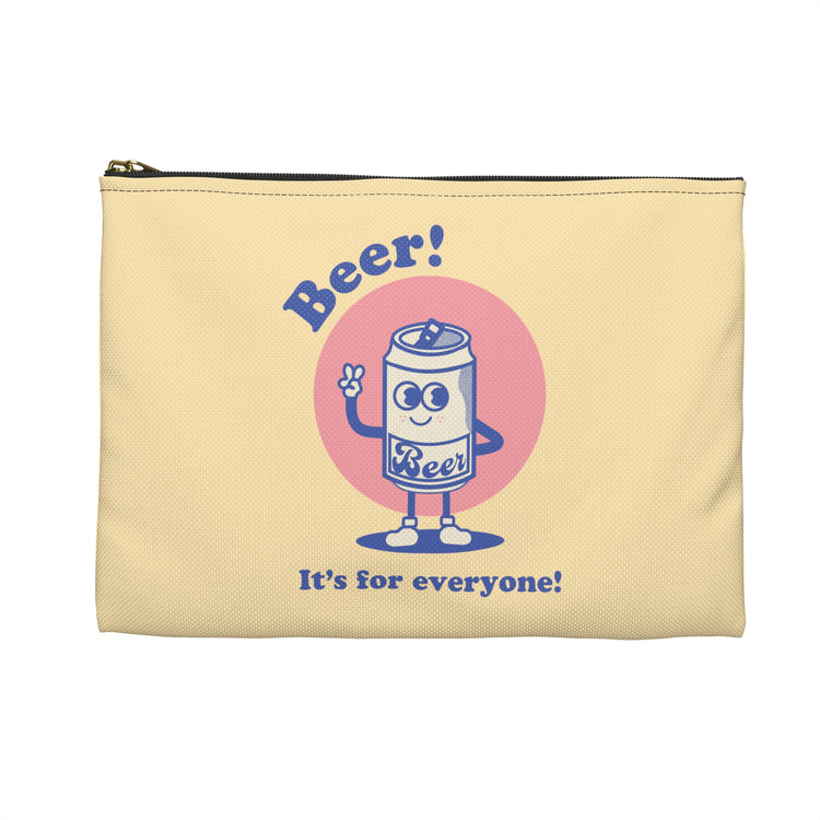 Beer! It's for Everyone! Blue Accessory Pouch