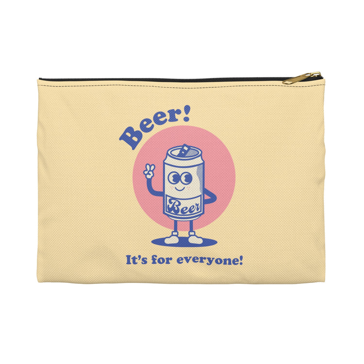 Beer! It's for Everyone! Blue Accessory Pouch