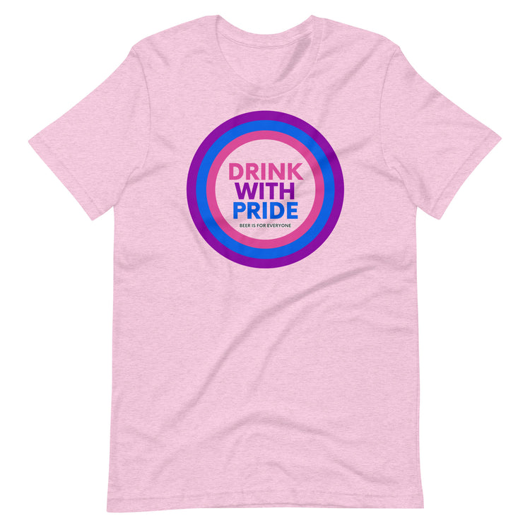 Drink with Bisexual Pride Unisex T-Shirt