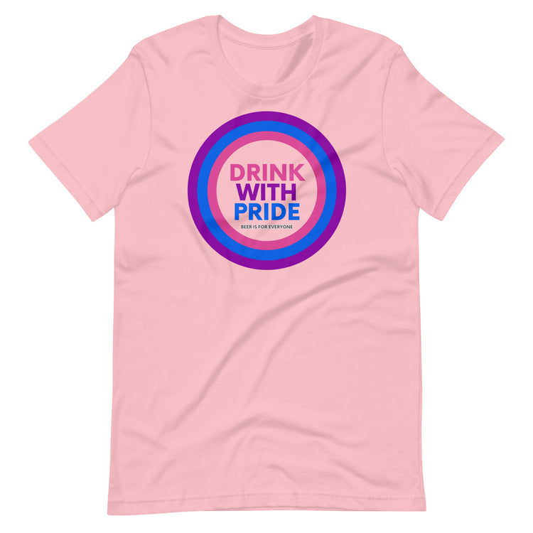 Drink with Bisexual Pride Unisex T-Shirt